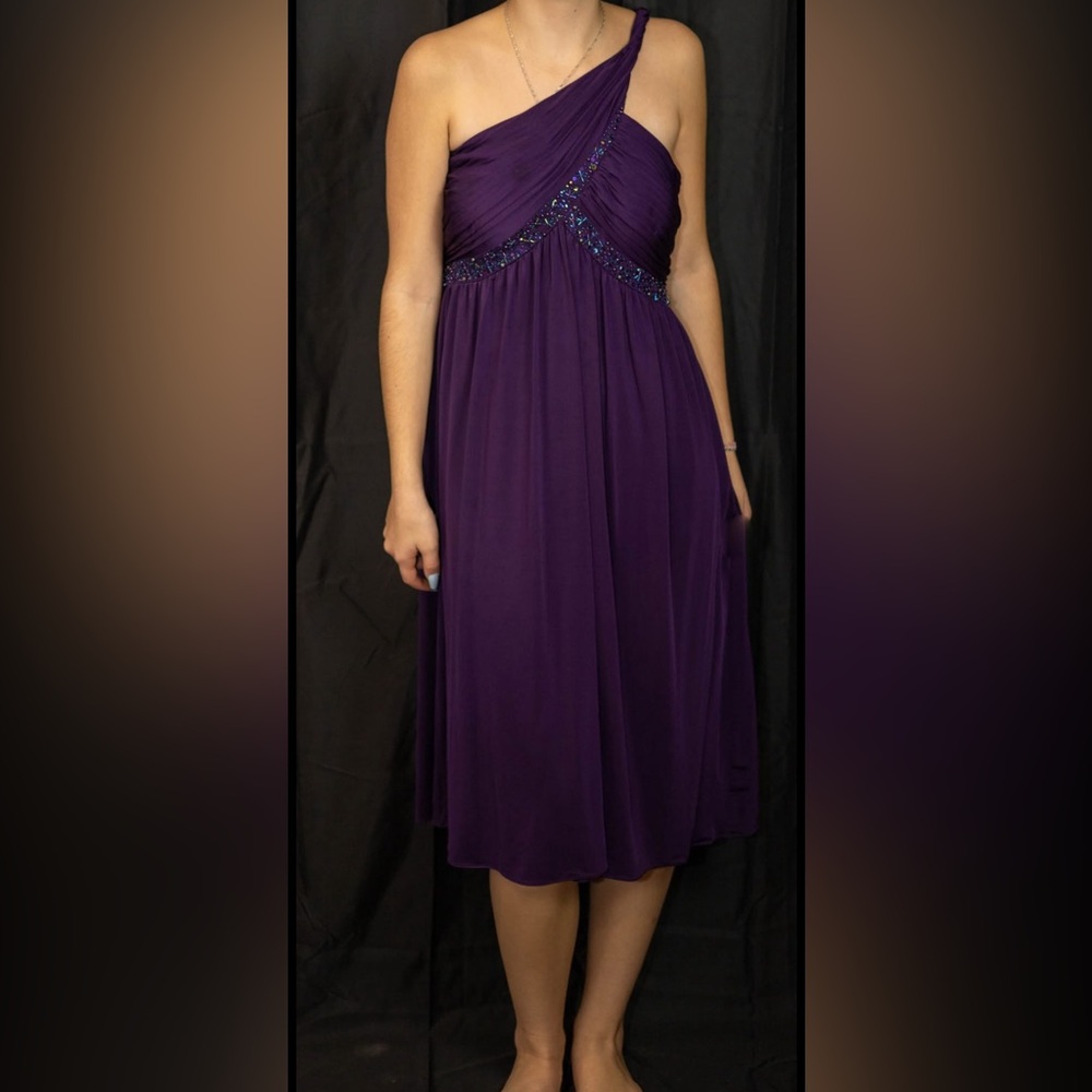 Purple short dress